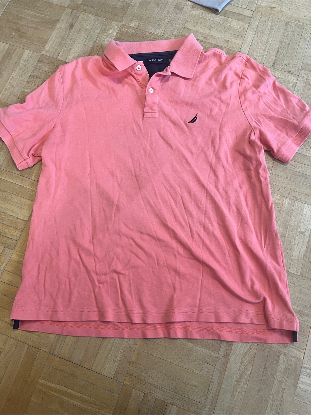 Nautica Men’s Coral Polo Shirt with Sail Logo 100% Cotton